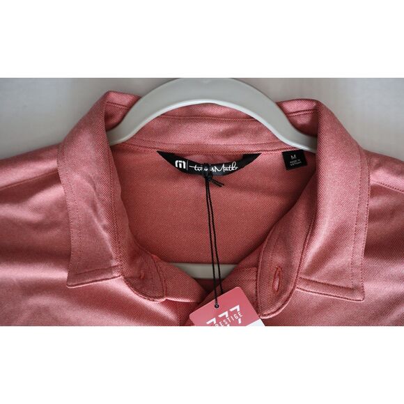Travis Mathew 1MK2068 Men's Sz M Heather Cardinal Player Special Golf Shirt - Picture 8 of 12